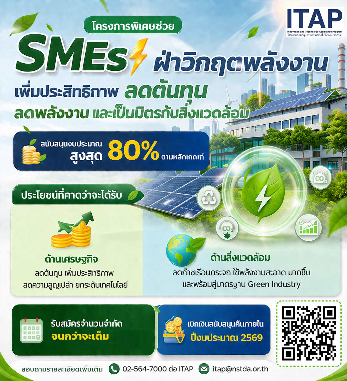 ITAP สนับสนุนโครงการพิเศษช่วย SMEs ฝ่าวิกฤตพลังงาน